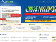 Tablet Screenshot of plagtracker.com